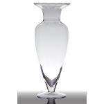 Vaso anfora in vetro KENDRA con supporto, trasparente, 32cm, Ø12,5cm