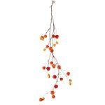 Ghirlanda di physalis artificiale PAX con frutti, rosso-arancione, 120cm