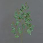 Ramo di eucalipto artificiale COBAR con fiori, zona trasversale, verde, 65cm
