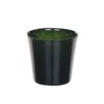 Vaso da fiori ALENA, vetro, verde muschio, 12,5 cm, Ø 13,3 cm