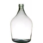 Vaso decorativo a palloncino JENSON, vetro, riciclato, trasparente-verde, 39cm, Ø25cm, 10L