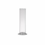 Portafiori decorativo ABIRAMY in vetro, base, trasparente, 25cm, Ø6cm