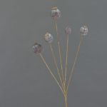Capsula di papavero artificiale FILOMELA, marrone scuro, 75cm