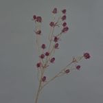 Cardo di plastica LOUKAS, bordeaux, 70cm, Ø1,5cm