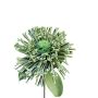 Fiore decorativo cuscino per spilli Protea in schiuma plastica ISLARTINA, verde-blu, 75 cm