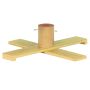 Supporto per albero di Natale in legno JORDI della linea per alberi di Natale artificiali, marrone chiaro, 19cm, Ø74cm