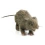 Decorazione di Halloween ratto STOFFEL, aspetto naturale, marrone, 50 cm
