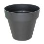 Vaso da fiori rotondo VINAYA in plastica, con fori, antracite, 27 cm, Ø 30 cm