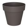 Vaso da fiori rotondo VINAYA in plastica, con fori, taupe, 31 cm, Ø 35 cm