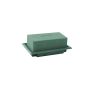 OASIS® Schiuma umida rettangolare per composizioni floreali, in contenitore di carta riciclata, verde, 13x9x5 cm