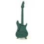 OASIS® Schiuma per fiori freschi chitarra elettrica, base in legno Bioline, supporto in legno, verde, 80x25x6 cm