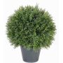 Cipresso sintetico SIMONA, in coprivaso, verde, 40cm, Ø30cm