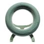 OASIS® Schiuma umida ad anello, base in schiuma rigida EcoBase, supporto in legno, rete metallica, verde, Ø52 cm
