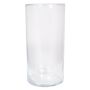 Lampada da tavolo SANYA OCEAN, vetro, cilindrica, trasparente, 30 cm, Ø 15 cm