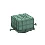 OASIS® Schiuma umida per auto Corso, decorazioni nuziali, base in plastica, griglia, ventosa, verde, 11x11x9 cm