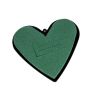 OASIS® Ideal Schiuma floricola a cuore, decorazione per matrimoni, base in plastica, occhiello per appendere, verde, 14x12x3,5 cm