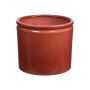 Fioriera ALCHIBA in ceramica, rosso-marrone, 25,7cm, Ø27,8cm