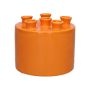 Vaso Dolomit VIVIANNE con 6 aperture, arancione, 14,3cm, Ø17cm