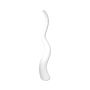 Vaso decorativo di design WALENTINA a forma di onda, bianco, 101 cm, Ø 18 cm