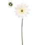 Gerbera artificiale FRALWE, Eco Collection, bianca, 65 cm, Ø 13 cm