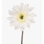Gerbera artificiale FRALWE, Eco Collection, bianca, 65 cm, Ø 13 cm