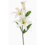 Giglio tigrato artificiale KRAWEL, Eco Collection, bianco, 85 cm
