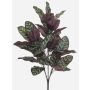 Pianta artificiale Calathea makoyana TROGAR su bastone, verde-viola, 70 cm