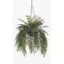 Composizione artificiale felce MAXROL, zolla, radici, pendente, verde, 85 cm