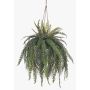 Composizione artificiale felce Cycas palma MAXROL, zolla, radici, pendente, verde, 90 cm