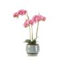 Orchidea artificiale Phalaenopsis JOLANA in vaso di ceramica, rosa, 45 cm