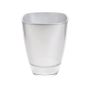 Vaso da fiori YULE, vetro, argento-metallico, 13,5x13,5x17cm