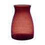 Vaso decorativo MAISIE, vetro, rosso-trasparente, 20 cm, Ø 14 cm