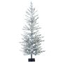 Albero di Natale artificiale abete LILLESAND SPEED DELUXE, innevato, LED, 150cm, Ø65cm