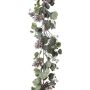 Ghirlanda artificiale Eucalipto SAFLOS, pigne, fiori, grigio-verde, 175cm