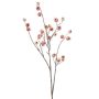 Ramo decorativo rosa di patata FRAVON con bacche di rosa canina, rosa pesca, 100 cm