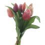 Mazzo di tulipani artificiali misti LONA, rosa-rosa-crema, 30 cm, Ø 20 cm