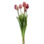 Mazzo di tulipani artificiali misti LONA, rosa-rosa-crema, 45 cm, Ø 20 cm