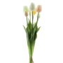 Mazzo di tulipani artificiali misti LONA, giallo-crema-verde, 45 cm, Ø 20 cm