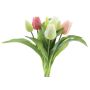 Mazzo di tulipani artificiali misti LONA, crema-rosa-fucsia, 30cm, Ø20cm