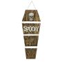 Feretro fantasma decorazione di Halloween ULBERT con teschio, appeso, funzione suono e movimento, LED, 150cm