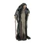 Strega per decorazione di Halloween MECHTHILD con bastone, funzione suono e movimento, LED, 160cm