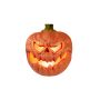 Zucca per decorazione di Halloween FLANKY, arancione, LED, 18x16x19,5cm