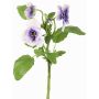 Ramo decorativo di violette SIANIE, lilla-blu-bianco, 35cm, Ø5-6,5cm