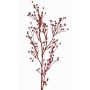 Ramo decorativo di lino QUOLL con spighe, rosso, 65cm