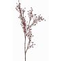 Ramo decorativo di lino QUOLL con spighe, rosso bordeaux, 65cm
