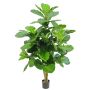 Ficus Lyrata artificiale APOKO, tronchi veri, verde, 170 cm