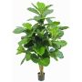 Ficus Lyrata artificiale APOKO, tronchi veri, verde, 170cm