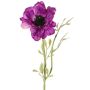 Anemone artificiale OKAPI, viola, 55 cm, Ø 10 cm