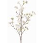 Ramo artificiale di pesco ornamentale KENZUN, fiori, bianco, 110cm, Ø2-6cm