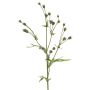 Ramo artificiale di lino KALENO con boccioli, verde, 70 cm
